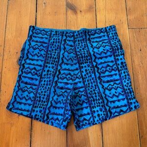 Vintage mesh lined nylon shorts